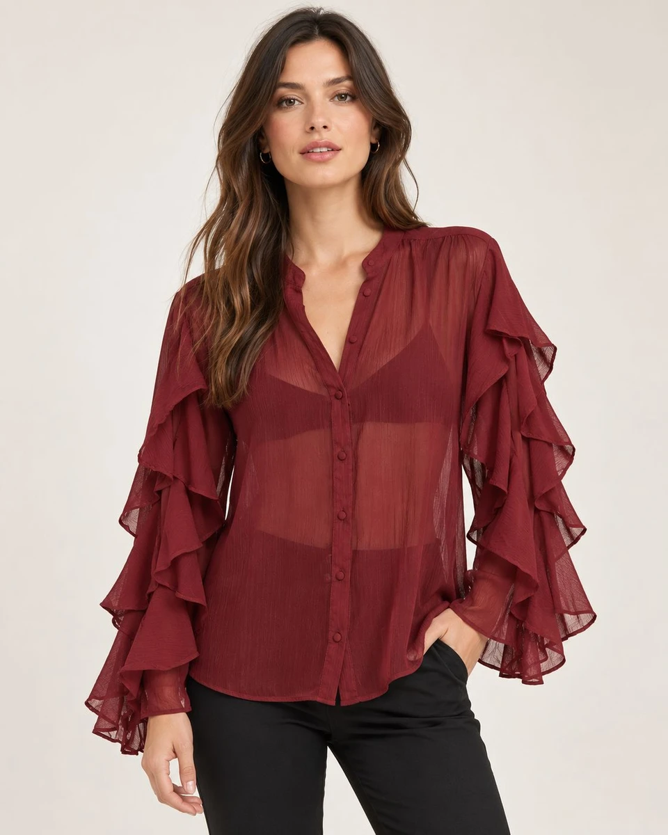 Blusa Bordeaux 