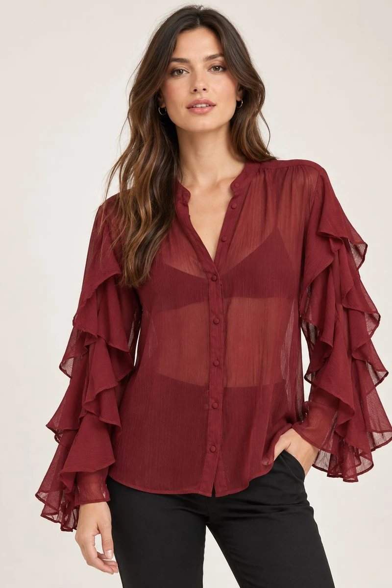 Blusa Bordeaux Blusa Bordeaux