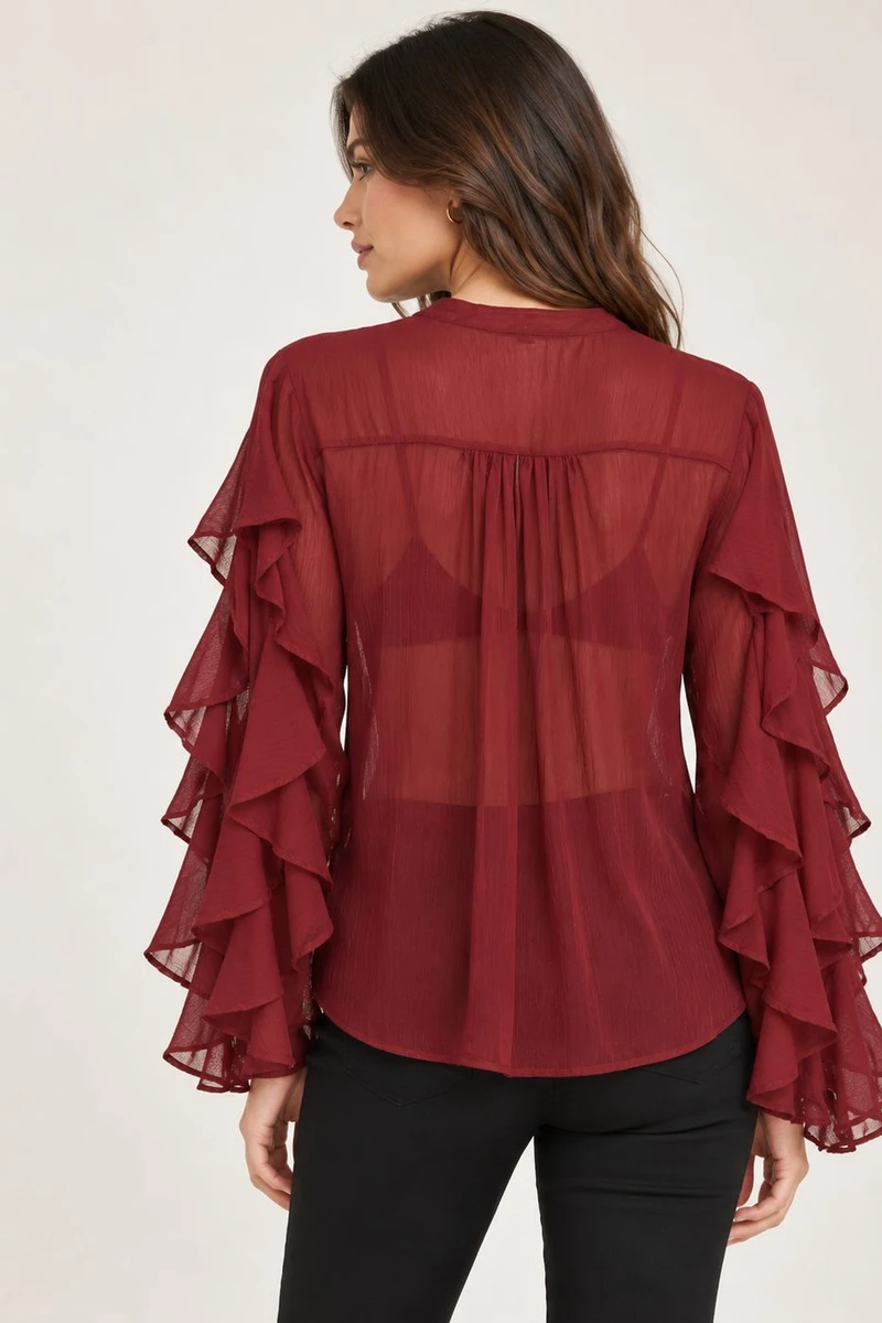 Blusa Bordeaux Blusa Bordeaux