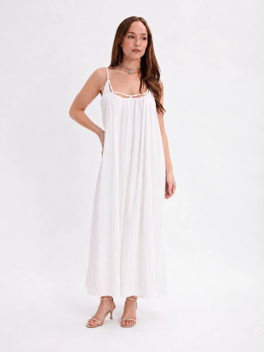 Vestido Alba Blanco - Blanco 