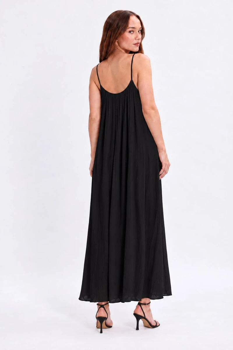 Vestido Alba Blanco Negro