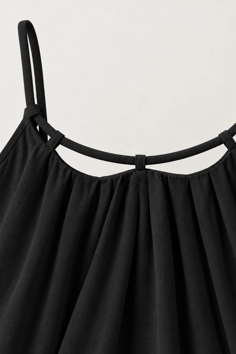 Vestido Alba Blanco Negro