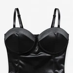 Top Corset Satin Noir Top Corset Satin Noir