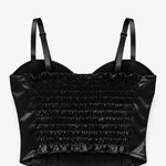 Top Corset Satin Noir Top Corset Satin Noir