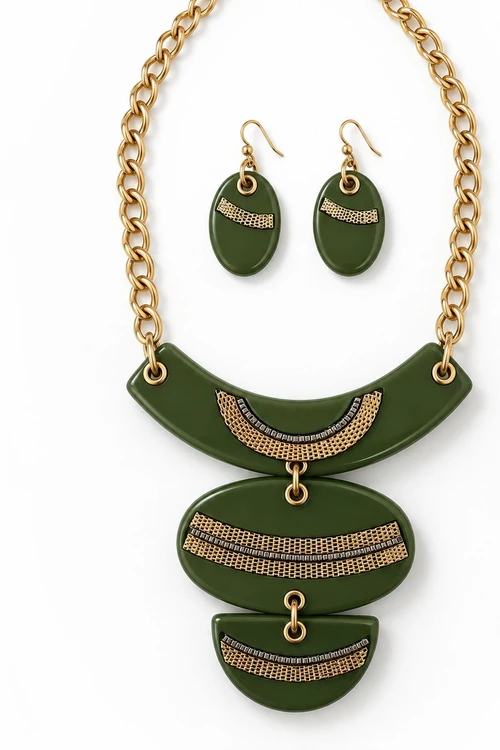 Collar Isis verde Collar Isis verde