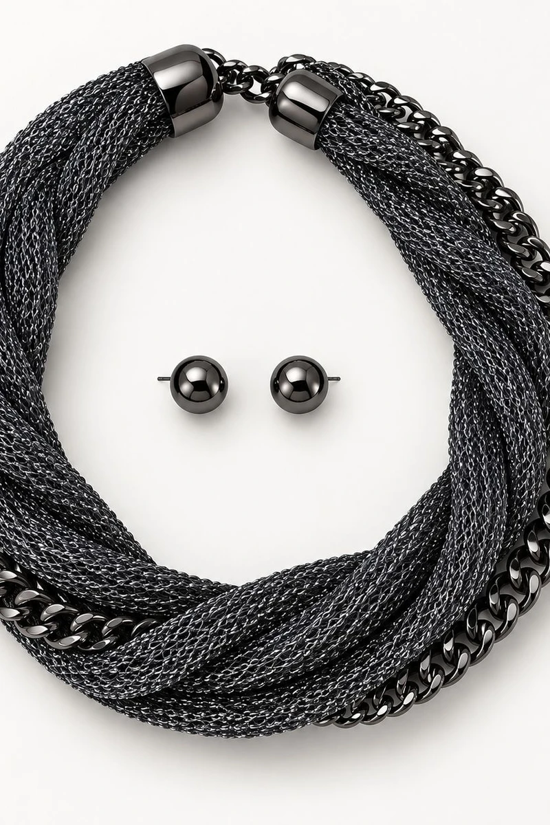 Collar Atenea grafito Collar Atenea grafito
