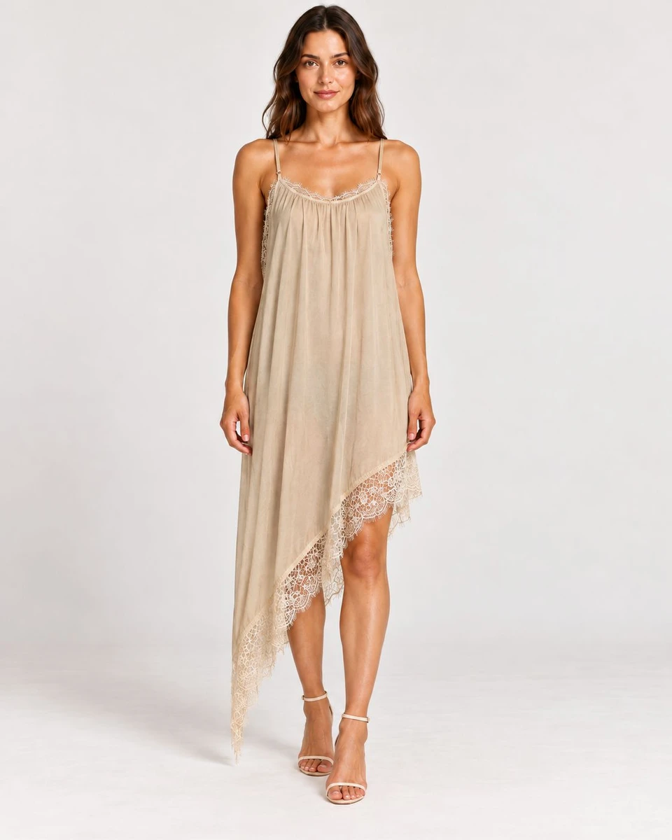 Vestido Lencero Ita - Beige dorado 