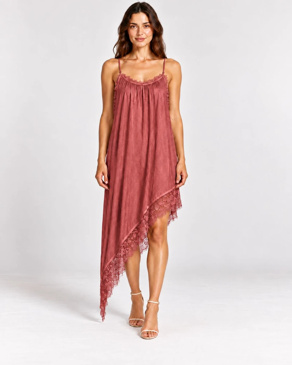Vestido Lencero Ita - Rojo terracota 