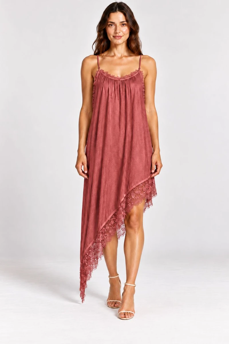 Vestido Lencero Ita Rojo terracota