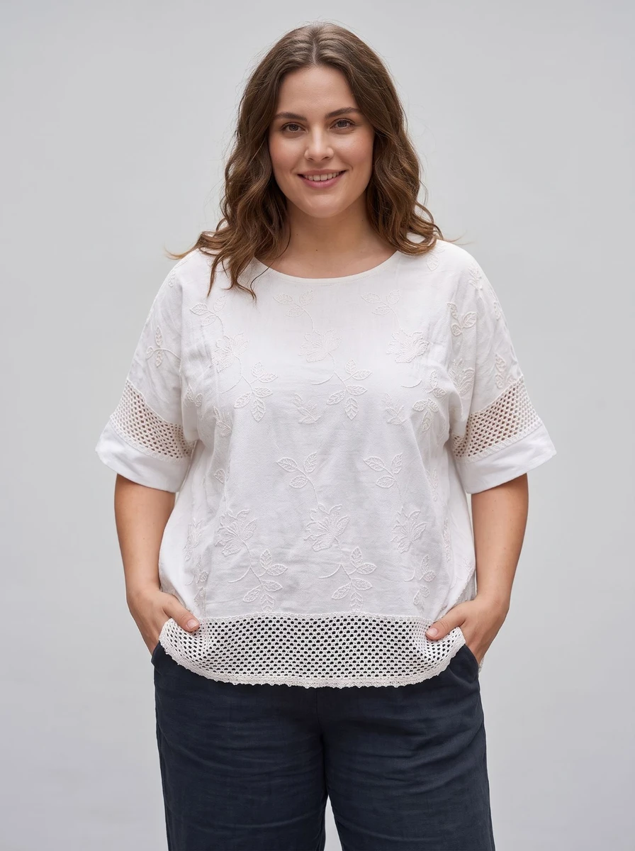 Blusa Brisa Bordada - Blanco 