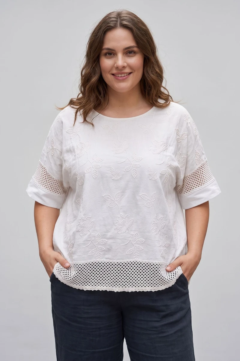 Blusa Brisa Bordada Blanco