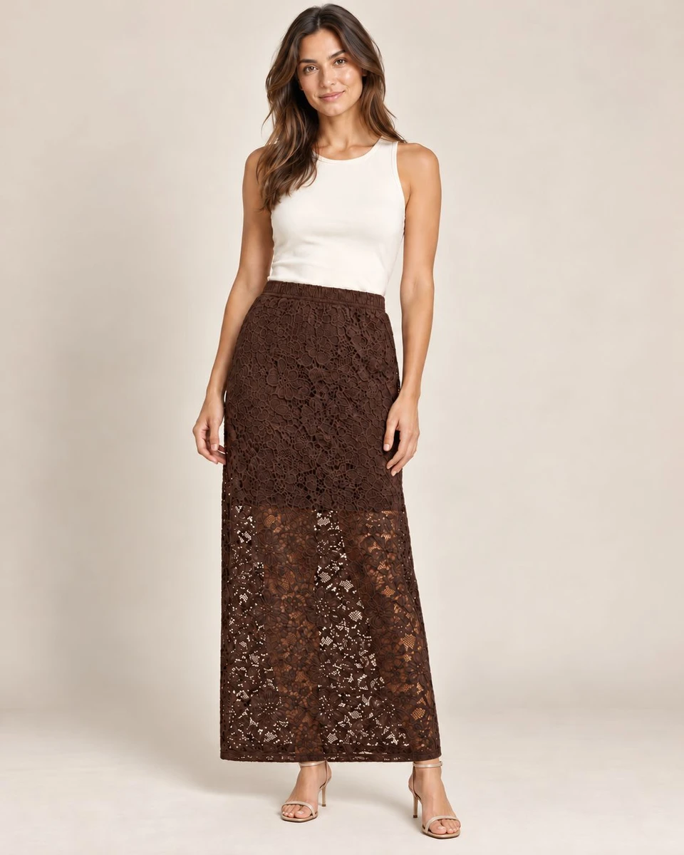 Pollera Magnolia - Chocolate 