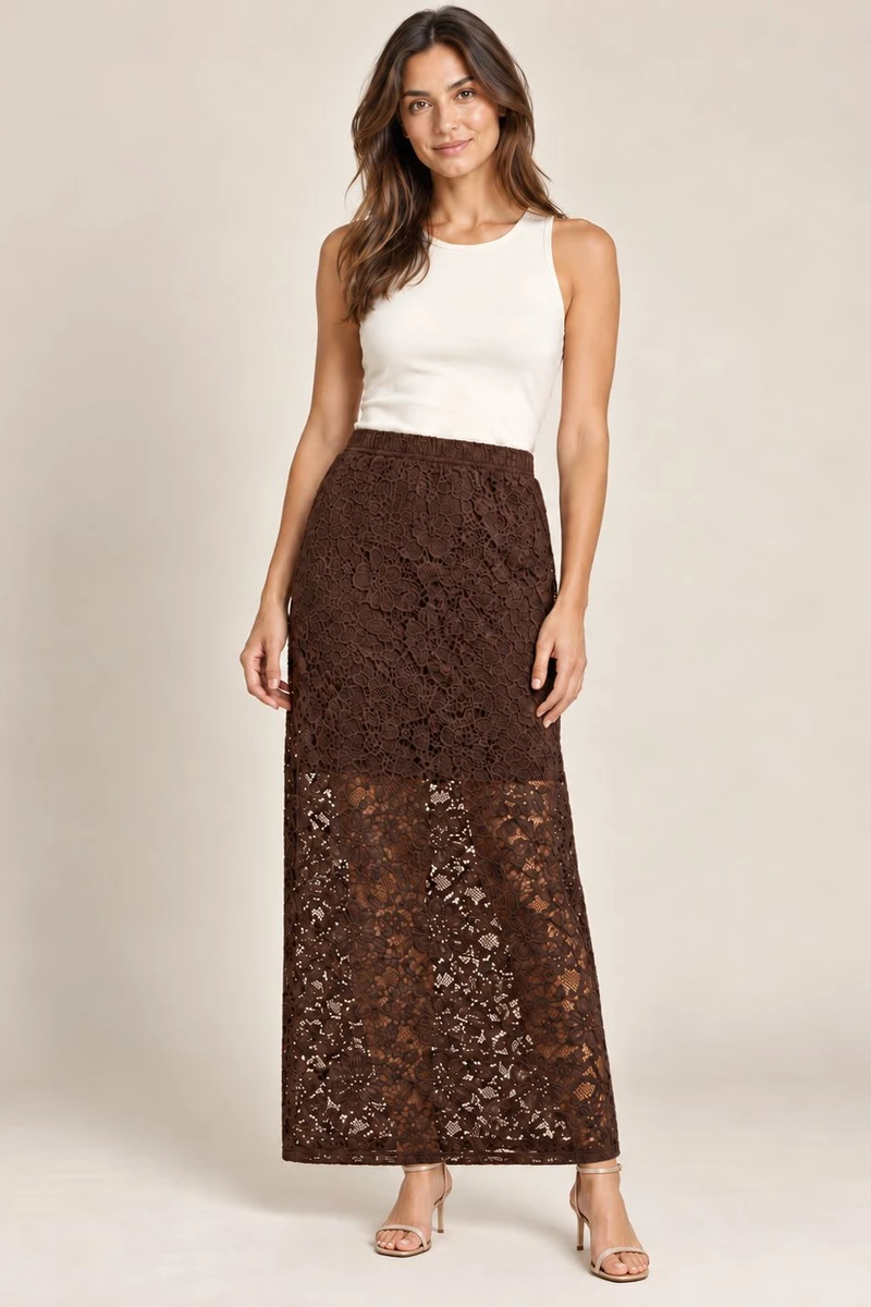 Pollera Magnolia Chocolate