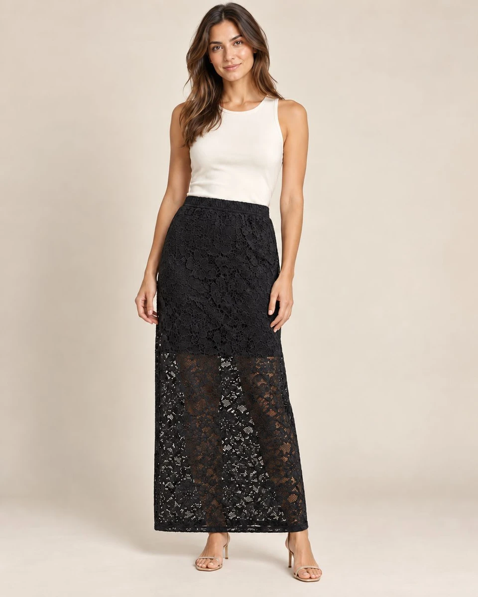 Pollera Magnolia - Negro 