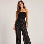 Pantalón de lentejuelas Negro