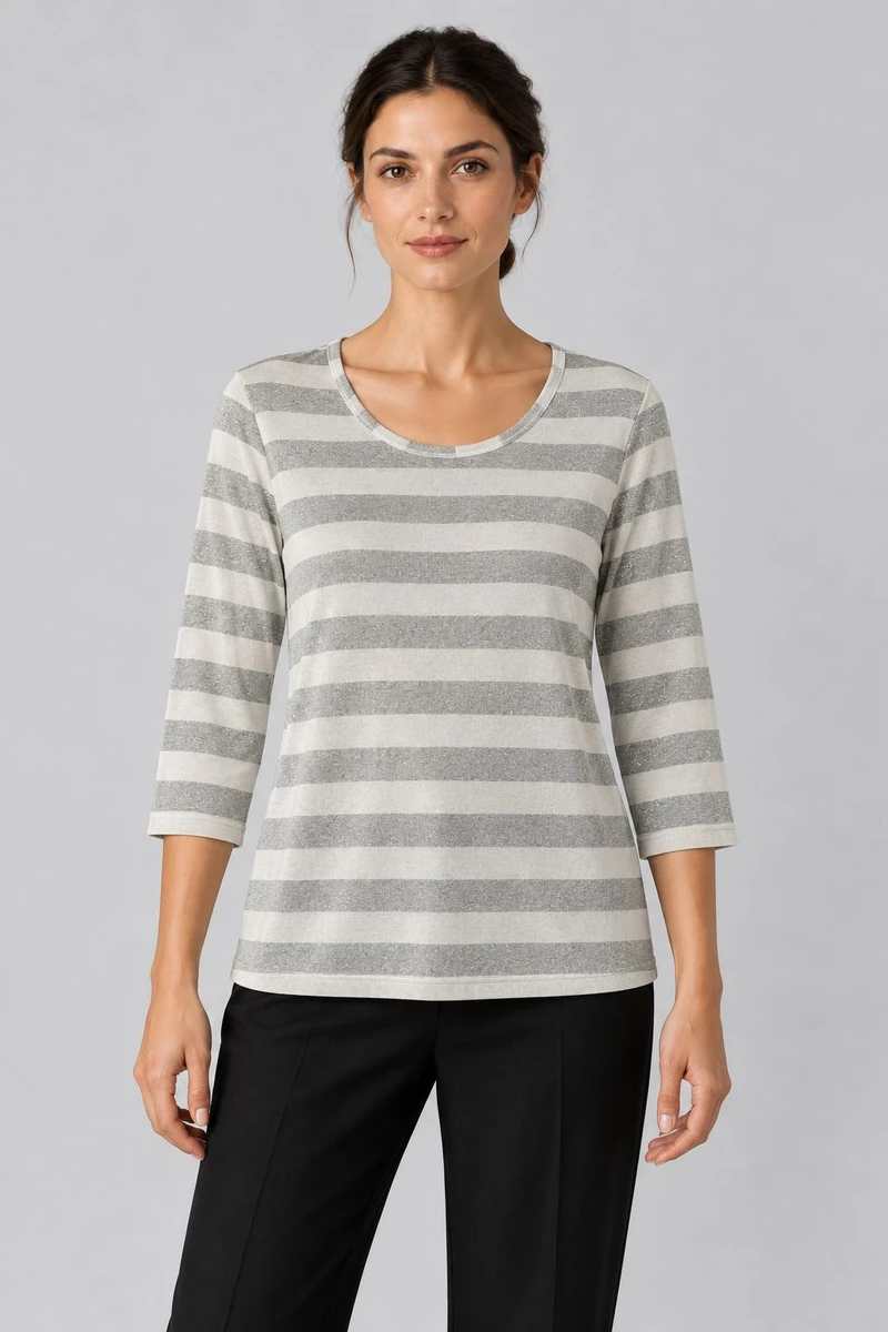 Remera Destello a rayas 