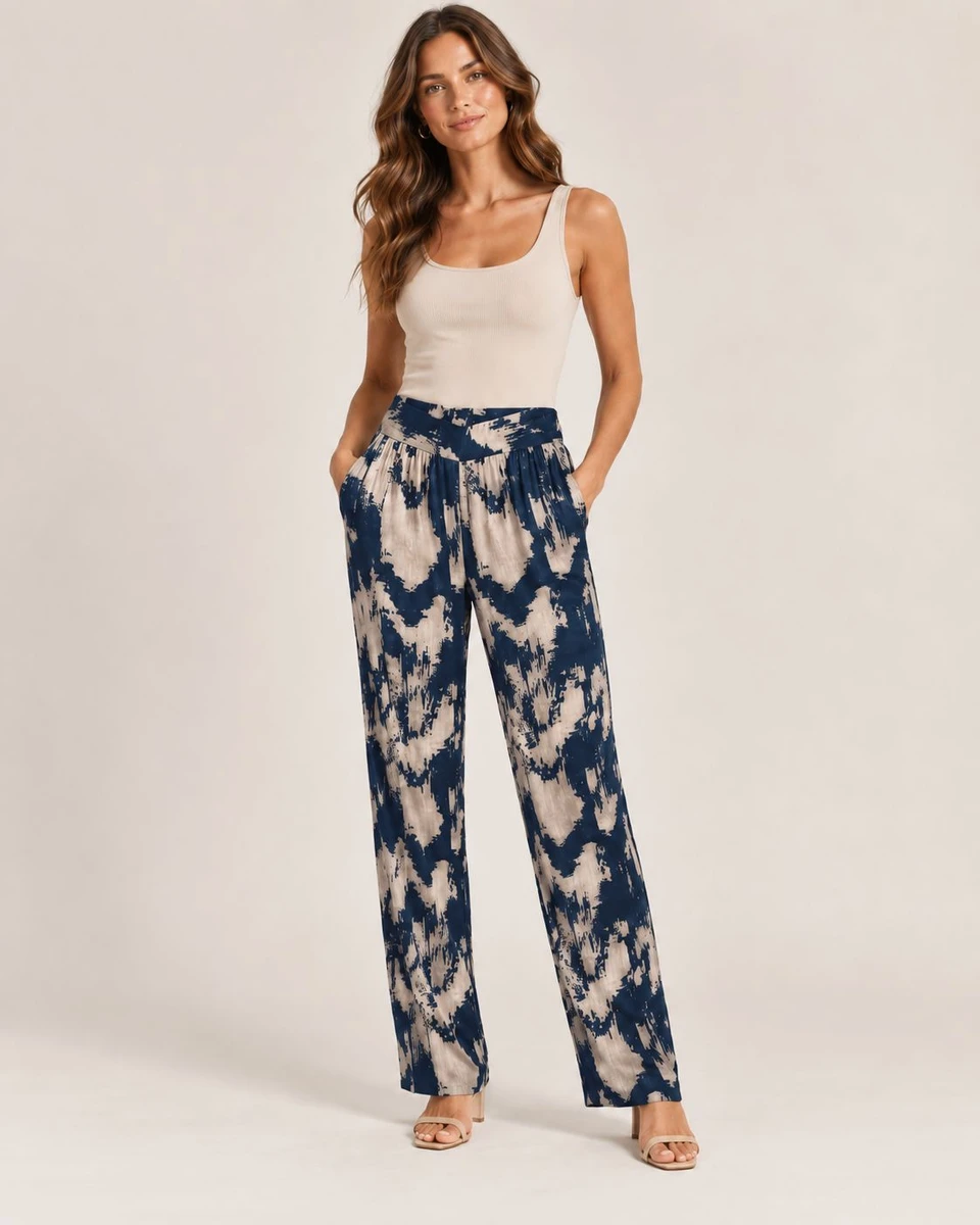Pantalón Trama - Azul 