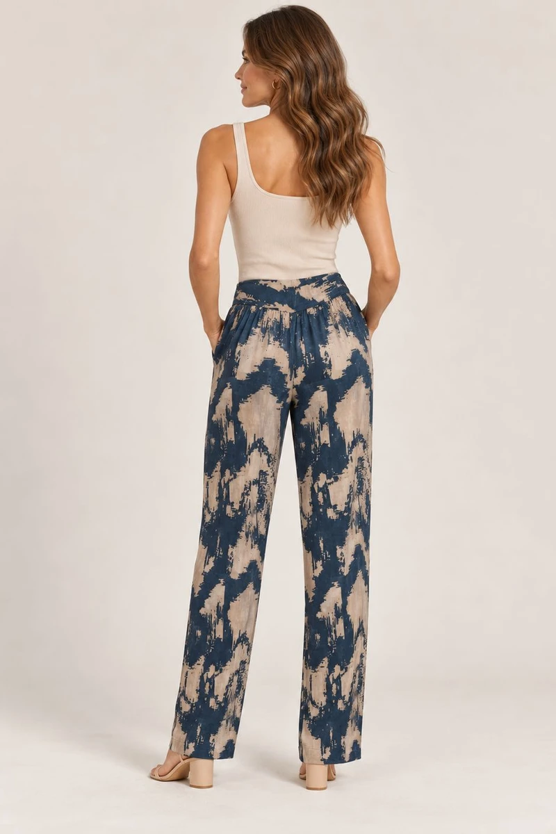 Pantalón Trama Azul