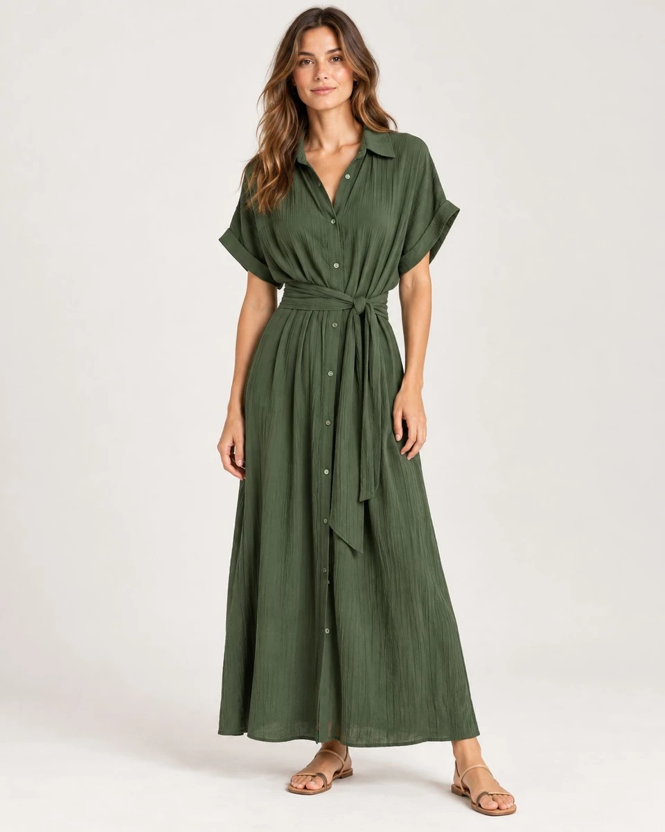 Vestido Verona - Verde oliva 