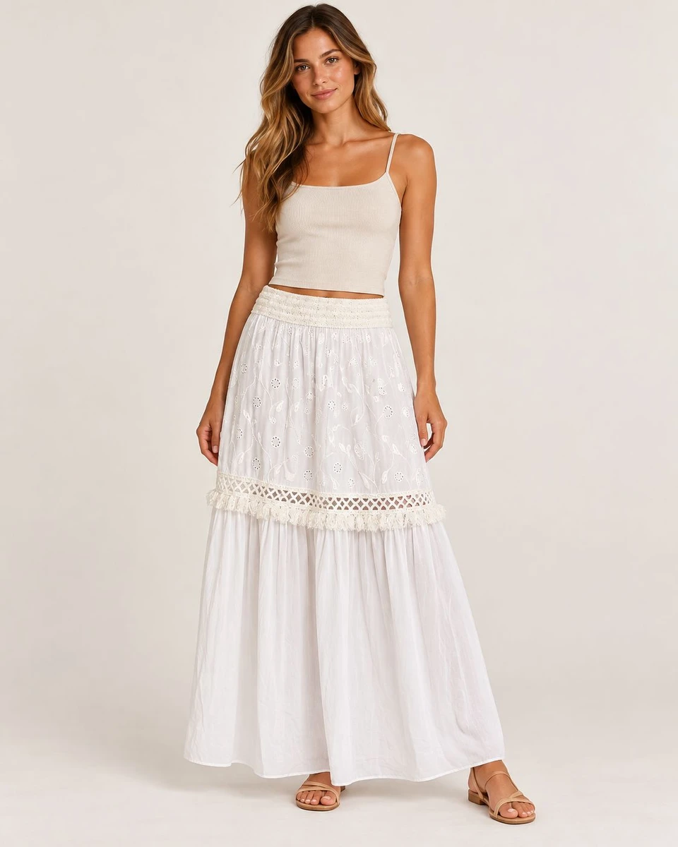 Pollera Almería - Blanco 