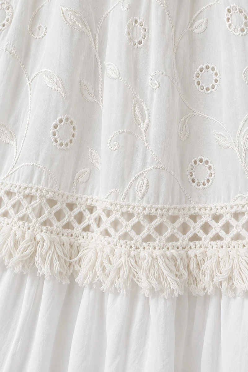 Pollera Almería Blanco