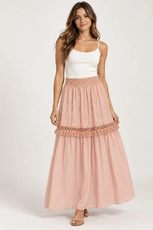 Pollera Almería Rosa