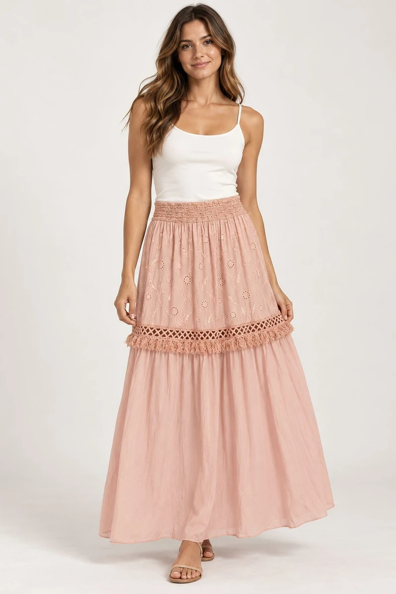Pollera Almería Rosa