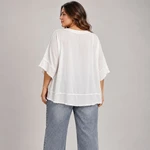 Blusa Náca blanco grisáceo