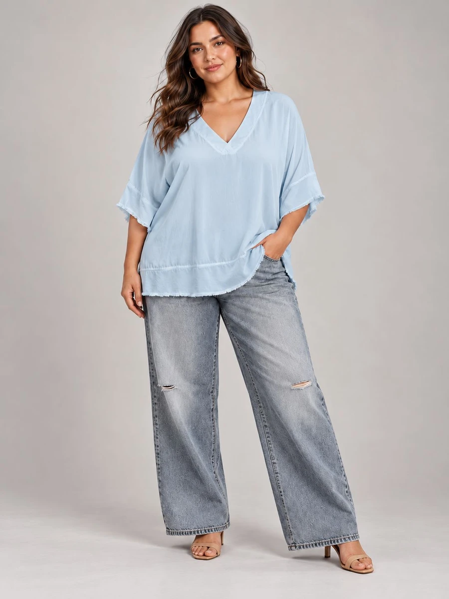 Blusa Náca - celeste 