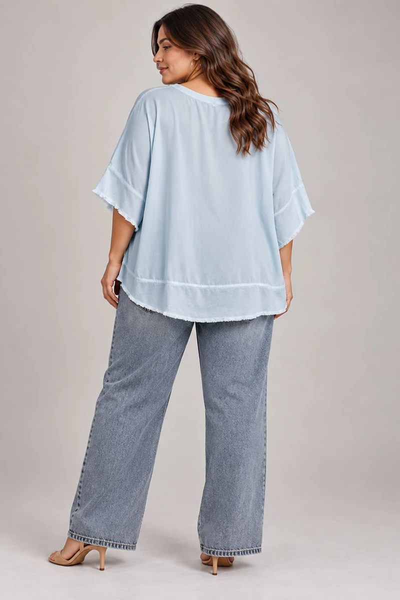 Blusa Náca celeste