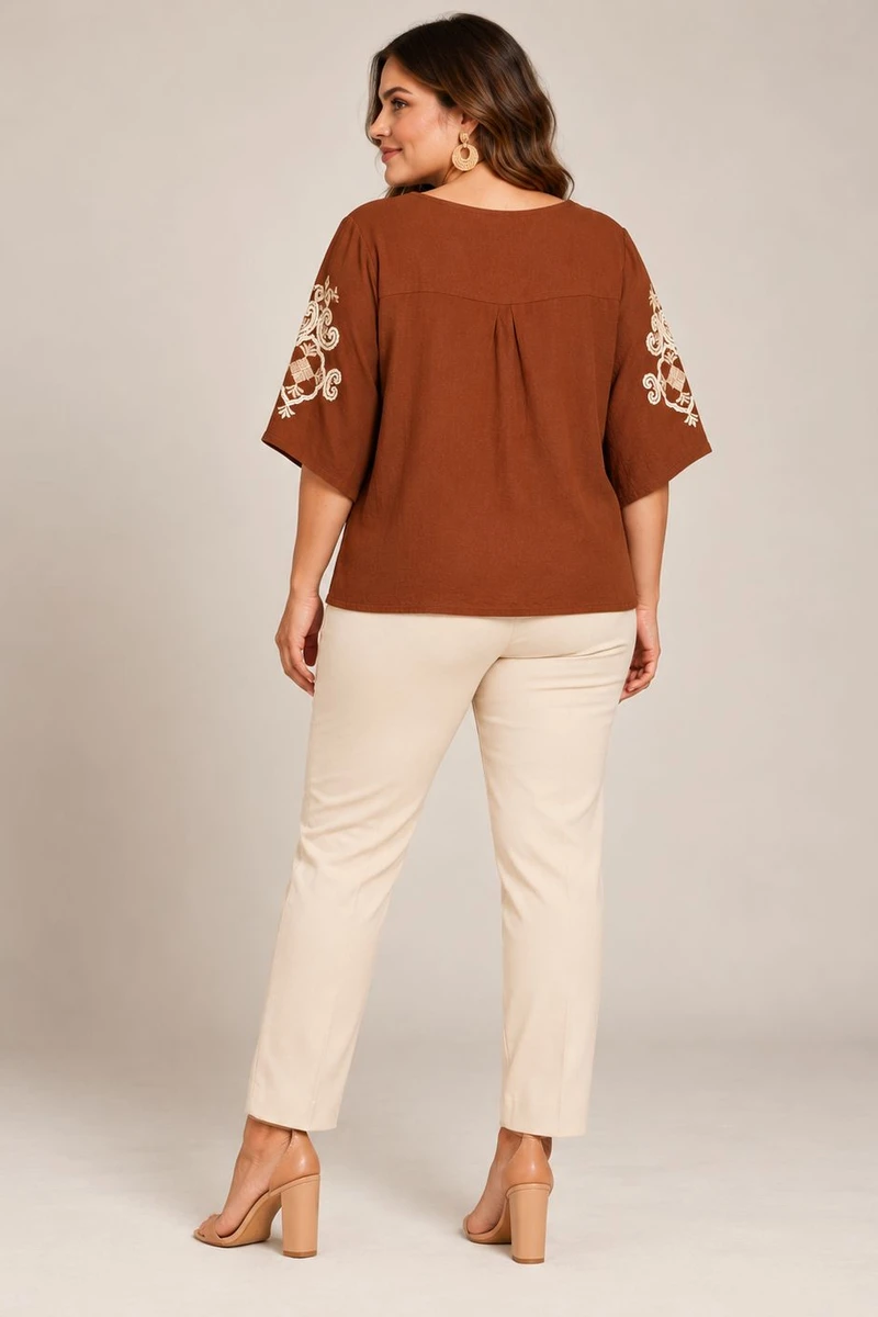 Blusa Lucía Terracota