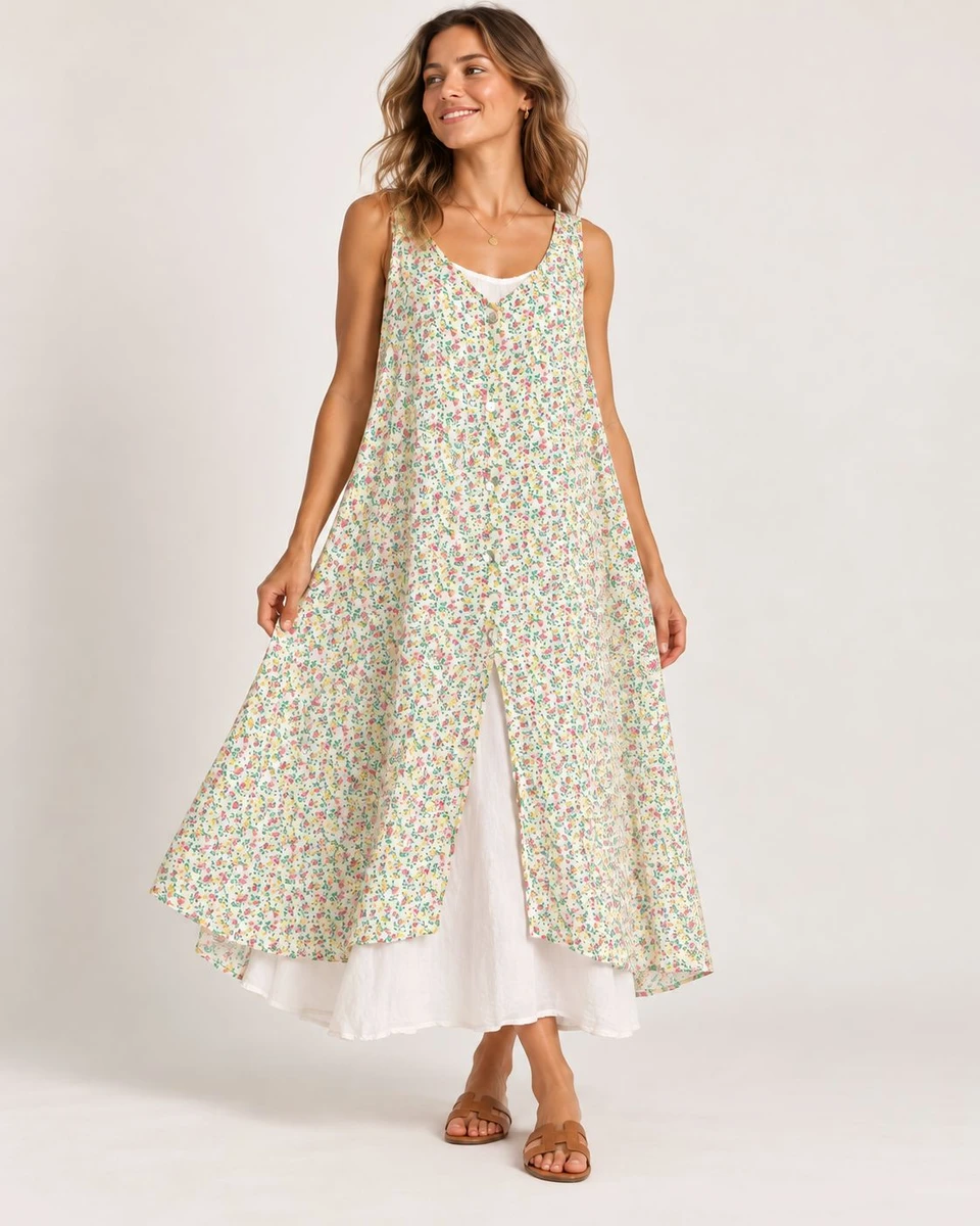 Vestido Fiorella - Blanco 