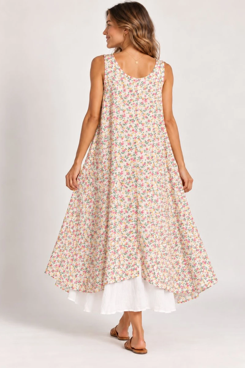 Vestido Fiorella rosa