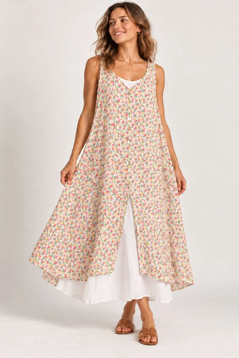 Vestido Fiorella rosa