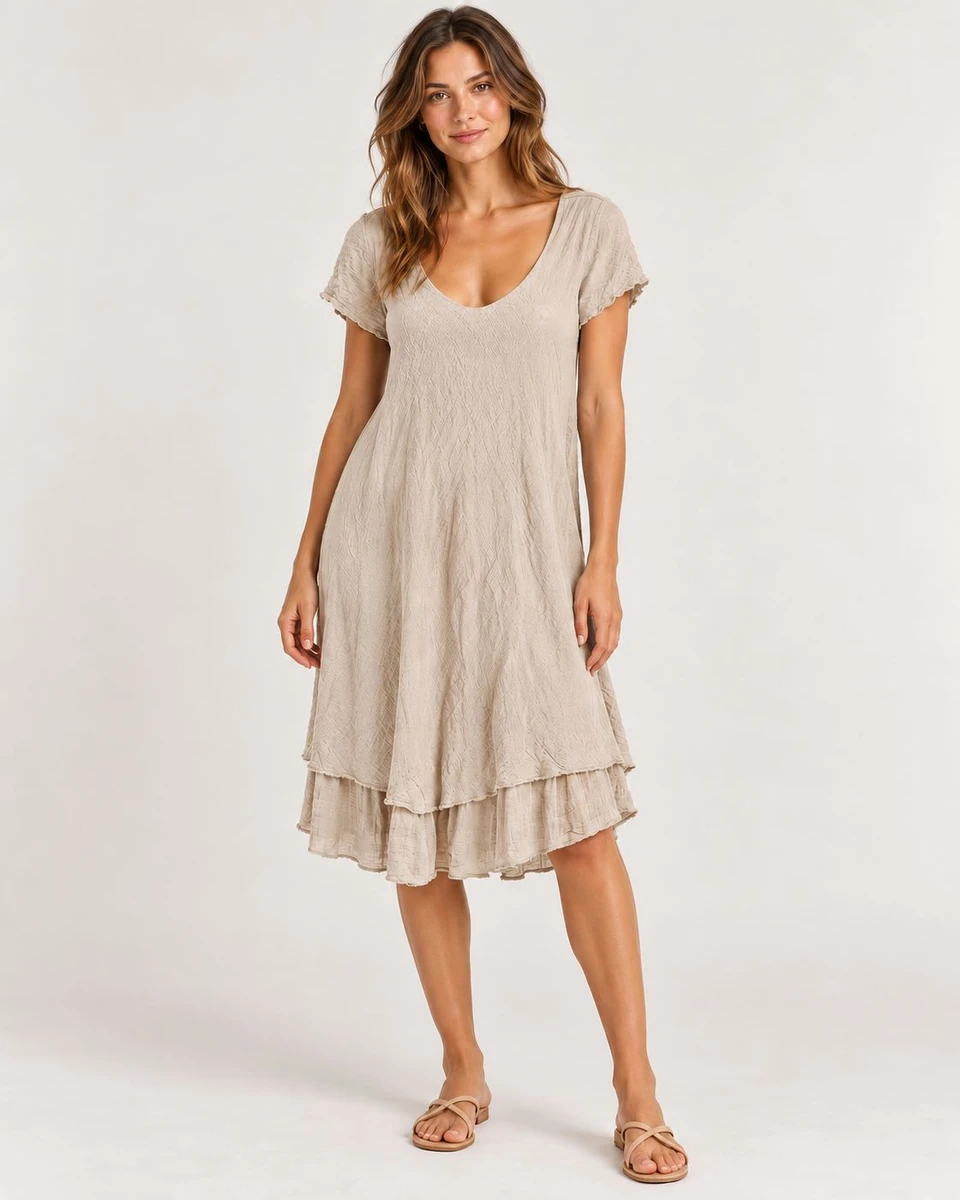 Vestido Juli - Beige 