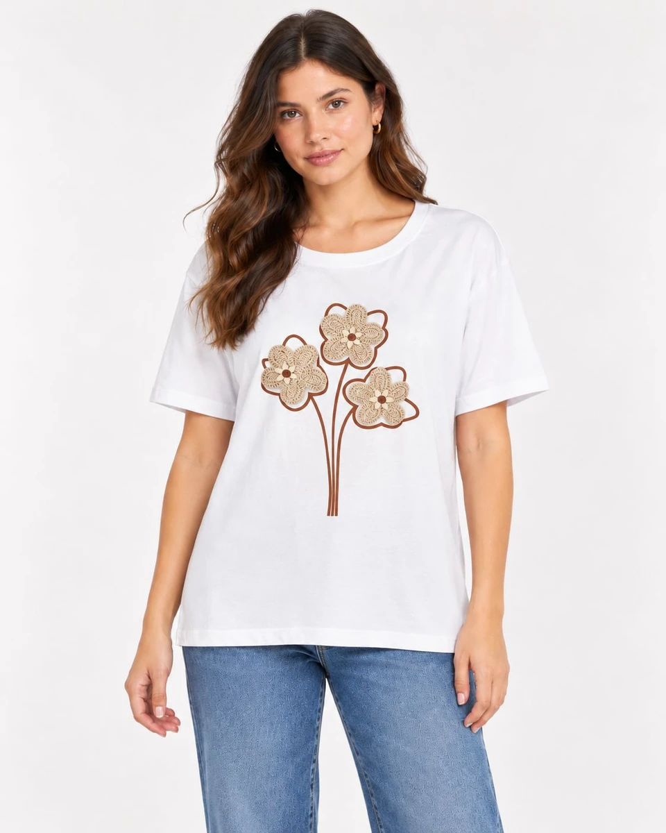 T-shirt bordada - T-shirt bordada 2 