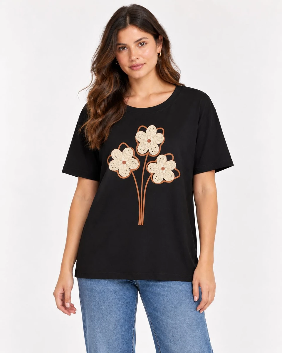 T-shirt bordada - T-shirt bordada 5 
