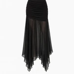 Vestido Strapless de tul largo Negro