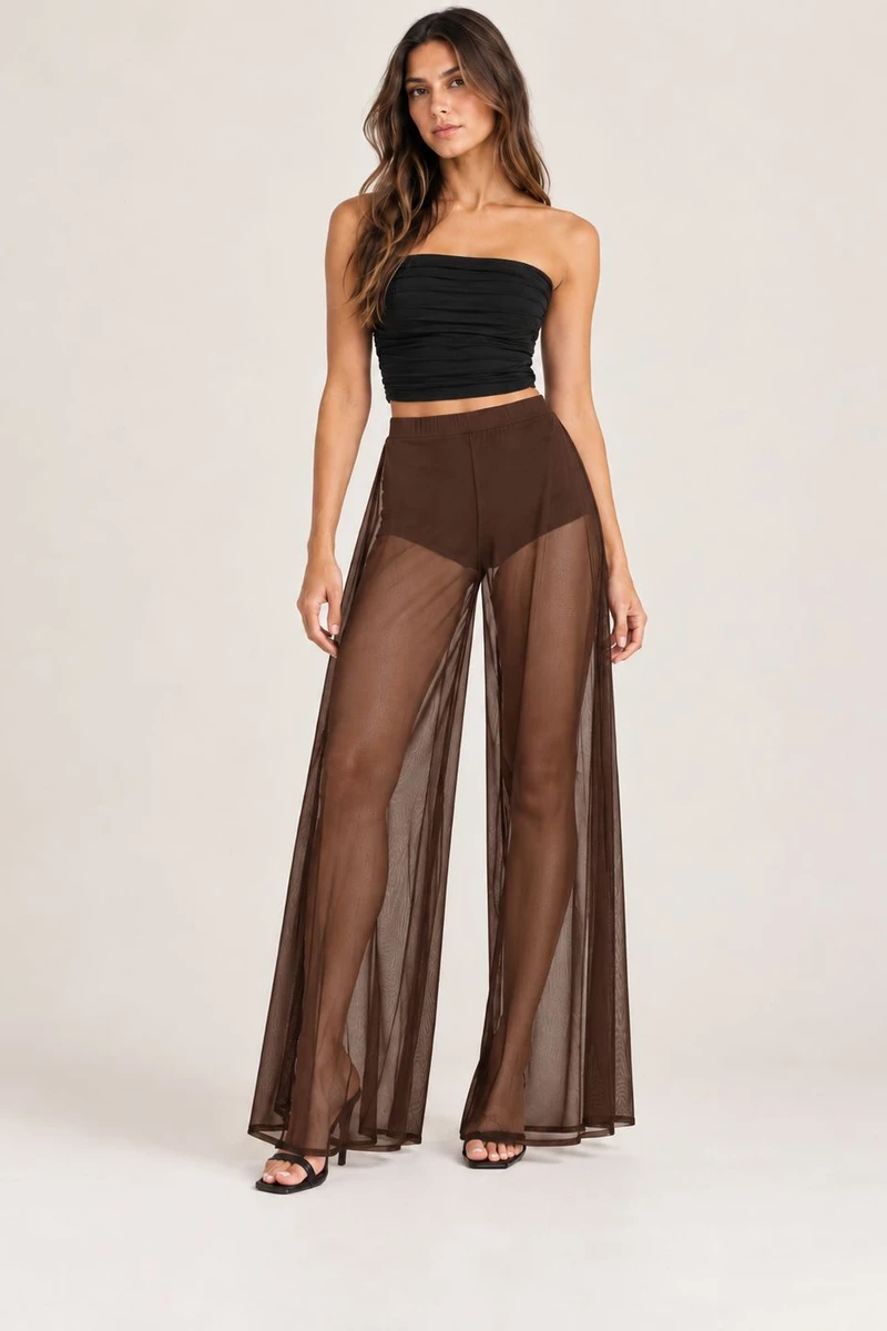 Pantalón de tul Chocolate