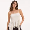 Musculosa Frunces Crudo
