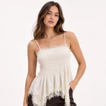 Musculosa Frunces Crudo