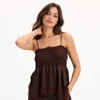 Musculosa Frunces Chocolate