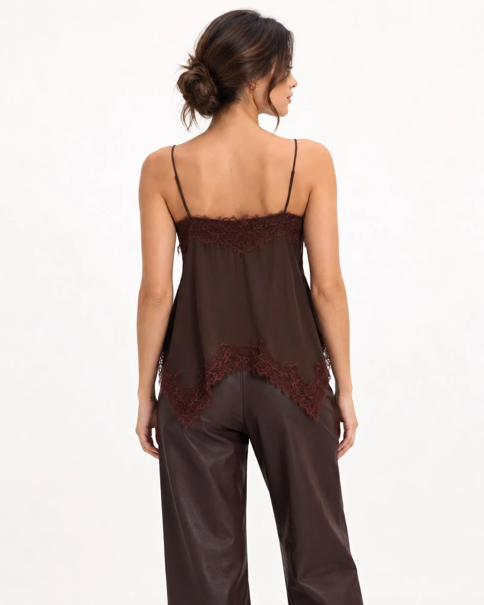 Musculosa Frunces - Chocolate 
