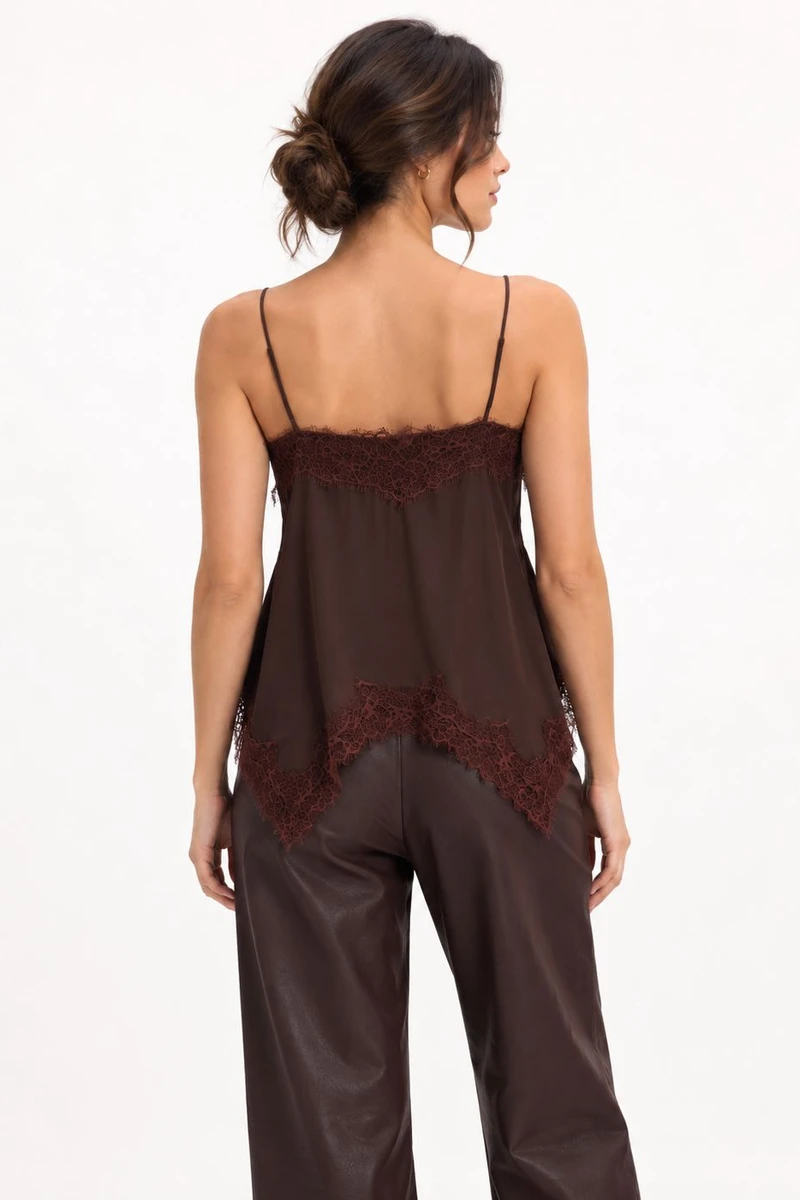 Musculosa Frunces Chocolate