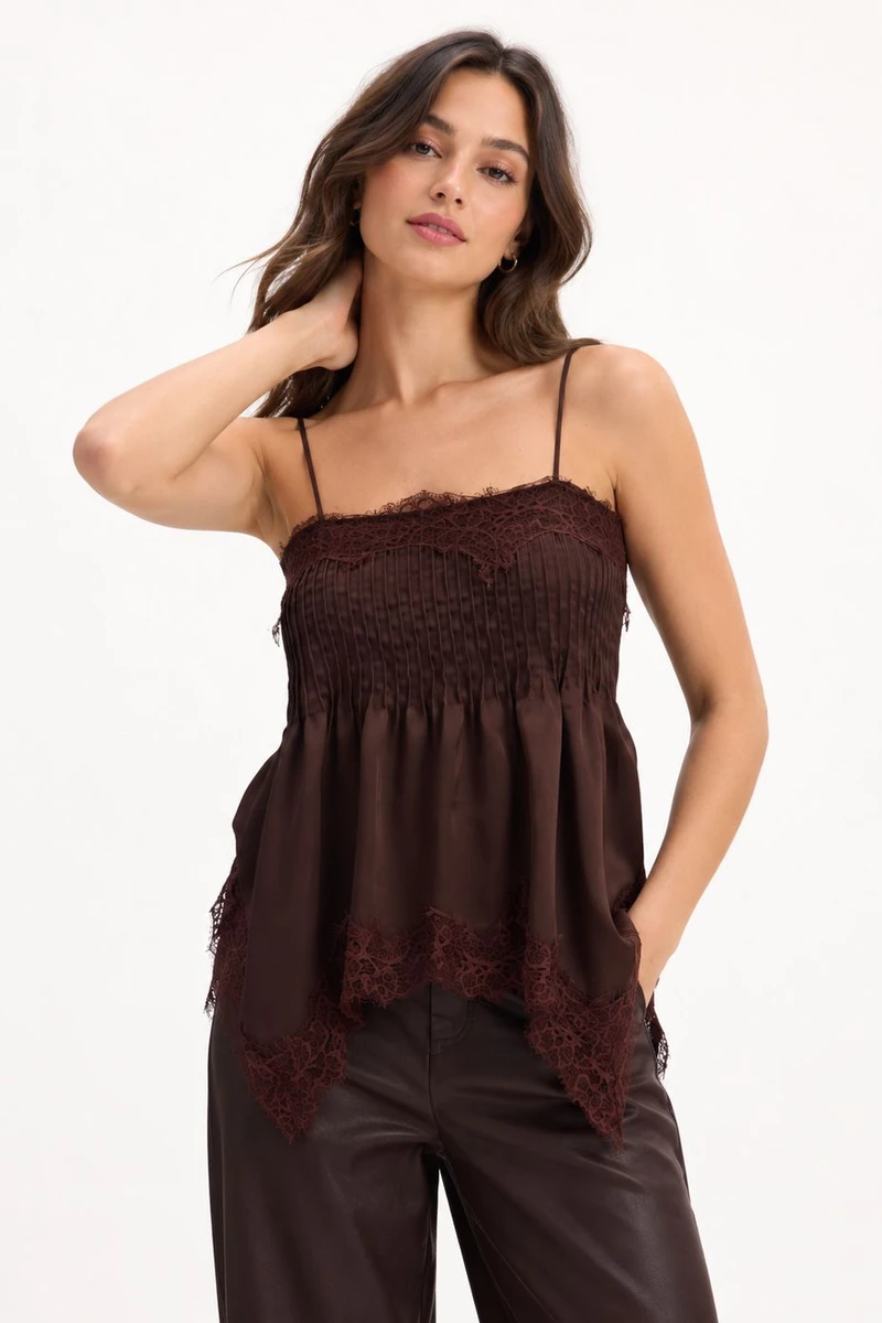 Musculosa Frunces Chocolate