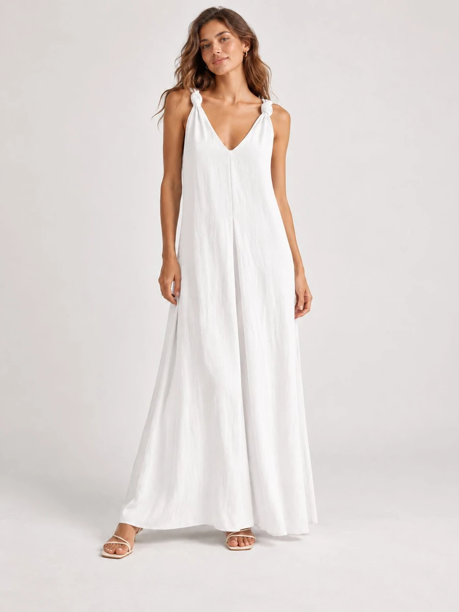Vestido Nudo - Blanco 