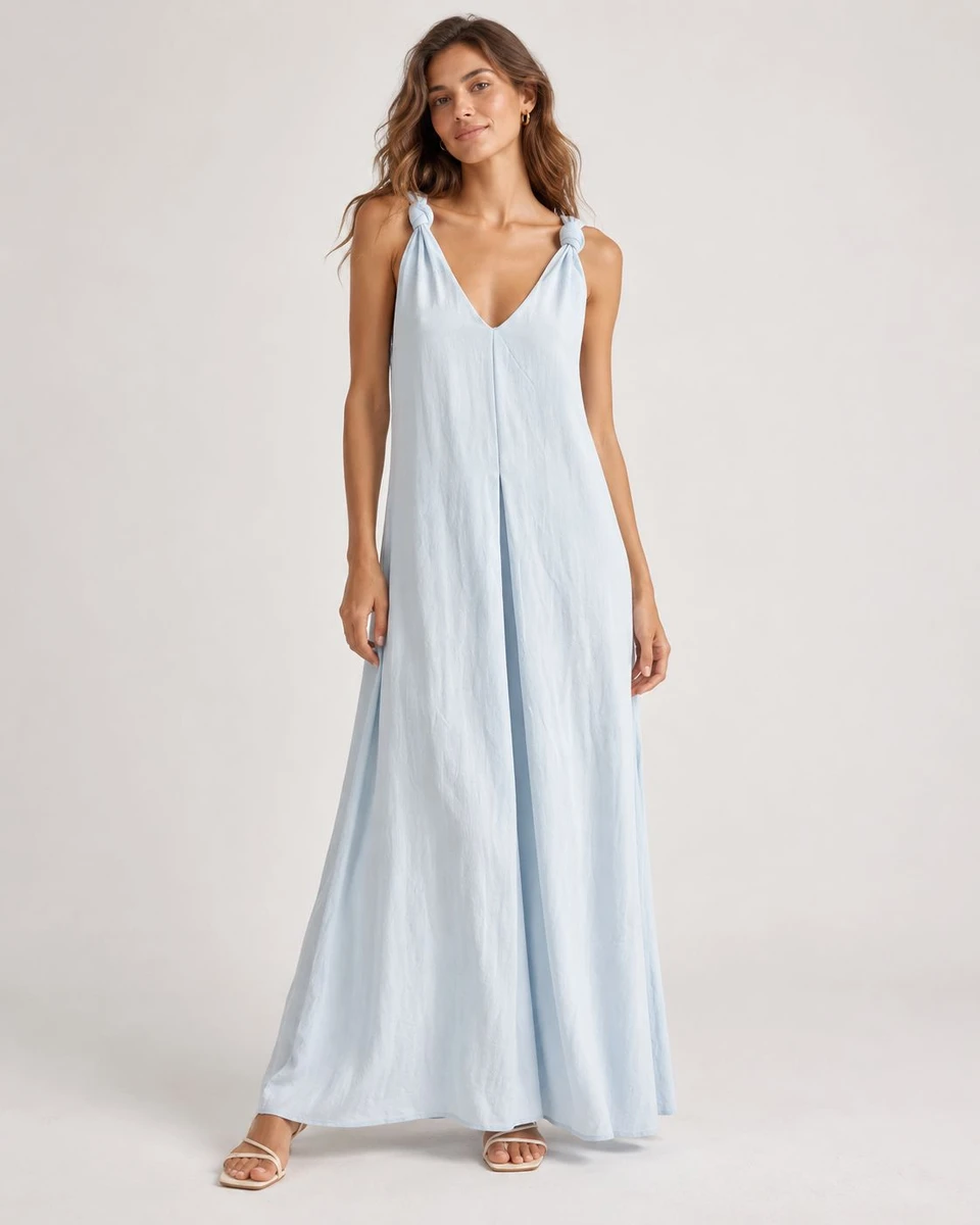Vestido Nudo - Cielo 